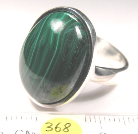 Foto Edelstein-Ringe in Sterlingsilber: Malachit