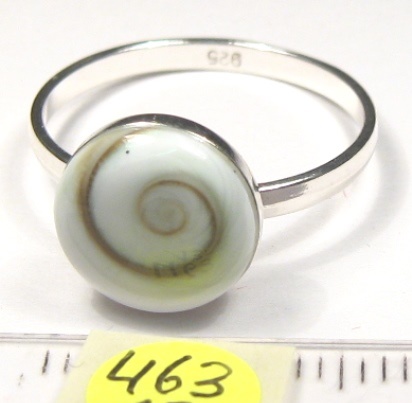 Foto Edelstein-Ringe in Sterlingsilber: Operculum rund