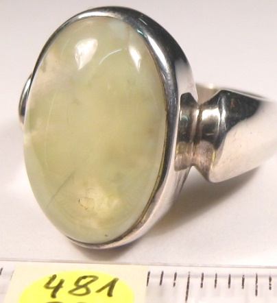 Foto Edelstein-Ringe in Sterlingsilber: Prehnit