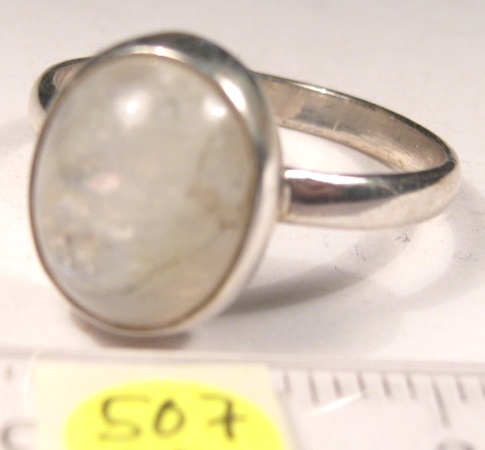 Foto Edelstein-Ringe in Sterlingsilber: Regenbogenmondstein