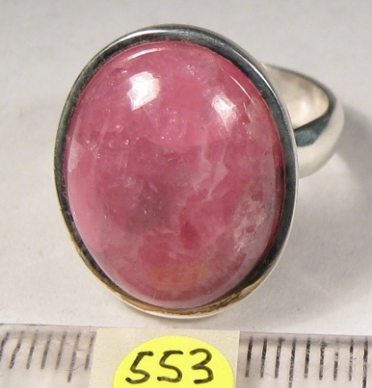 Foto Edelstein-Ringe in Sterlingsilber: Rhodochrosit