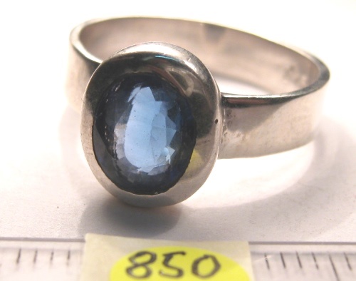 Foto Edelstein-Ringe in Sterlingsilber: blauer Zirkon