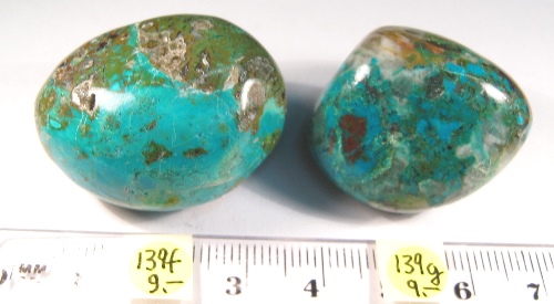 Foto Edelsteine: Trommelsteine Chrysokoll