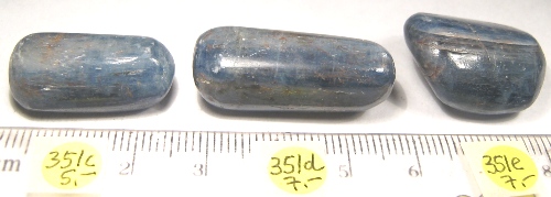 Foto Edelsteine: Disthen / Kyanit drei Trommelsteine