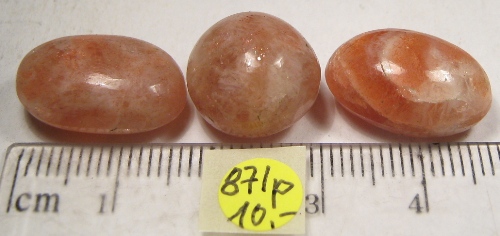 Foto Edelsteine: Sonnenstein drei Trommelsteine